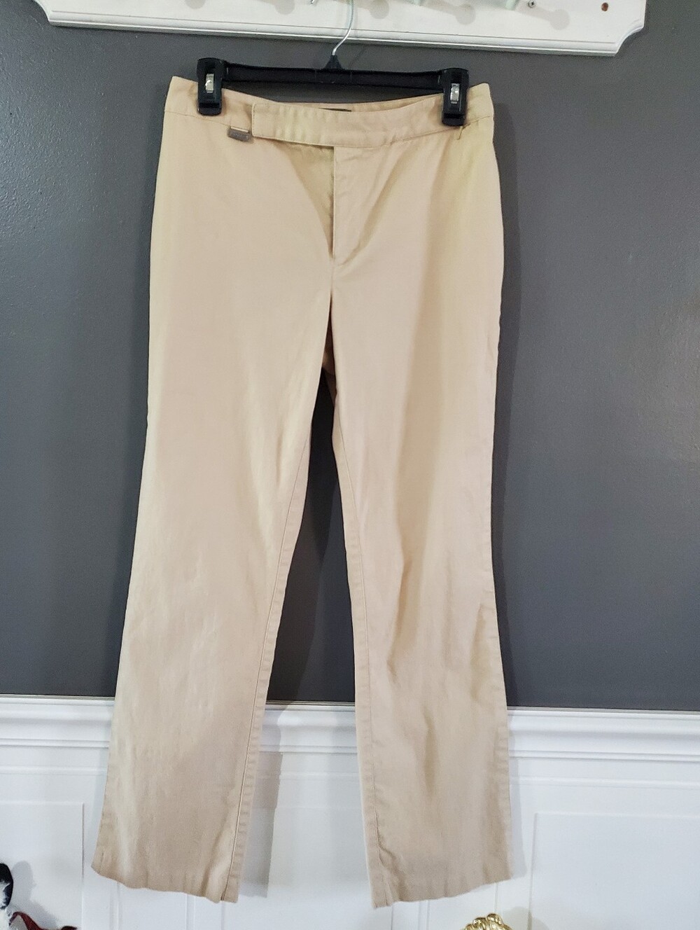 LAUREN RALPH LAUREN Flat Front Midrise Boot/flare Stretch Chinos 6P